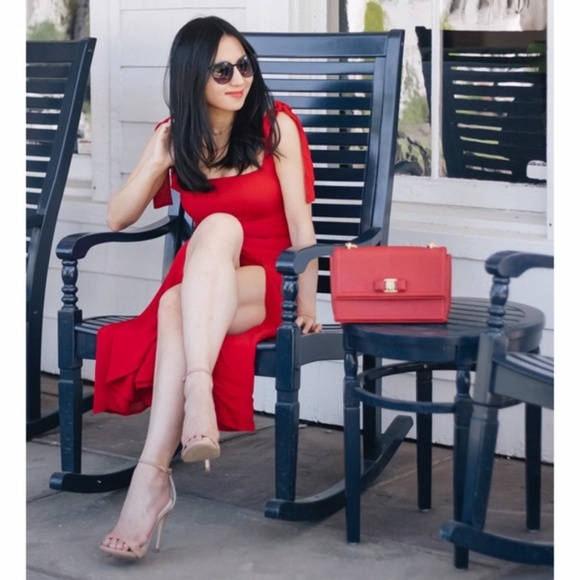 NEW Reformation Twilight Dress Cherry 2 - Picture 12 of 16